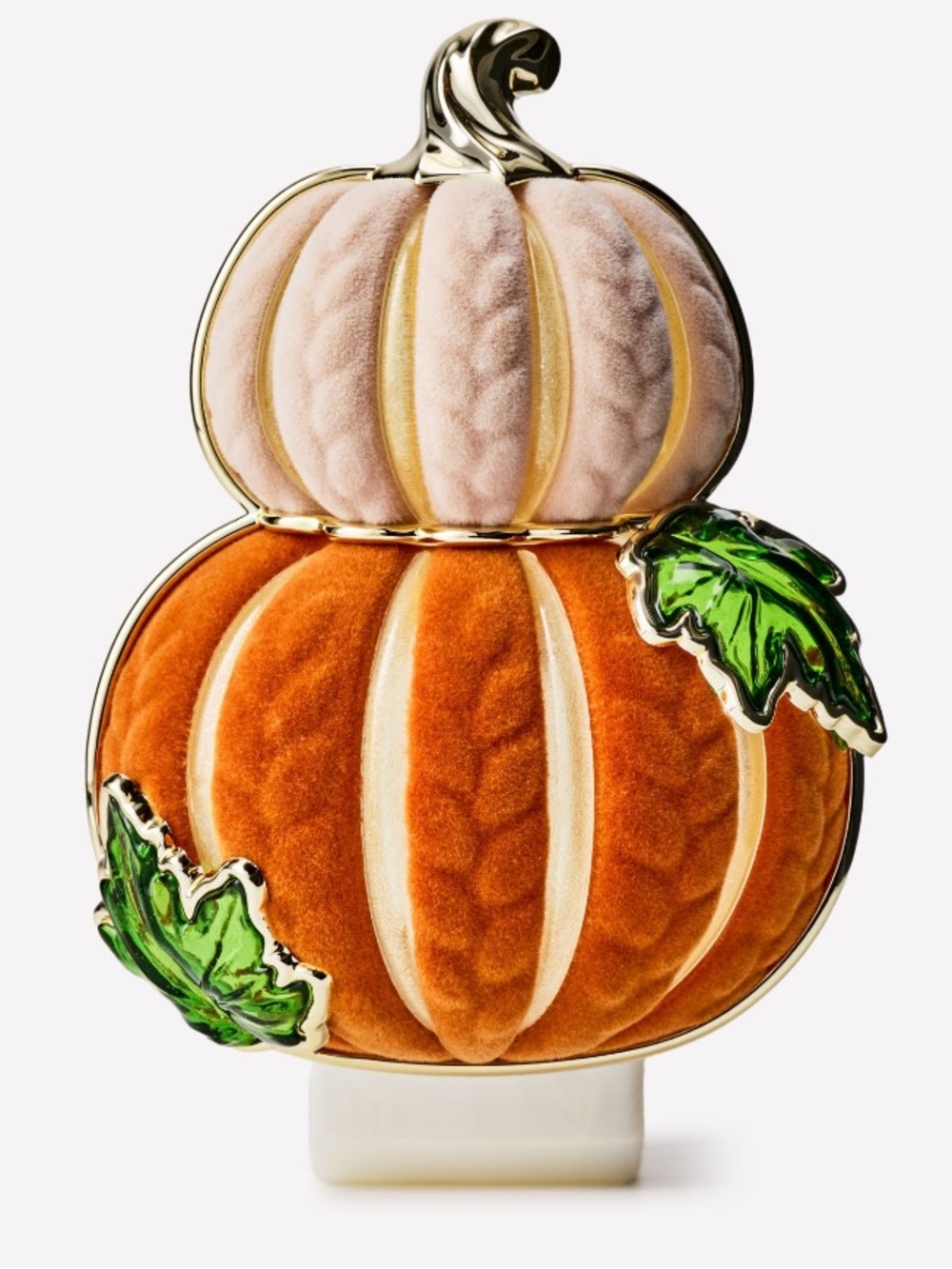 Bath & Body Works Wallflower Knit Pumpkin Stack Plug-In Nightlight - Orange
